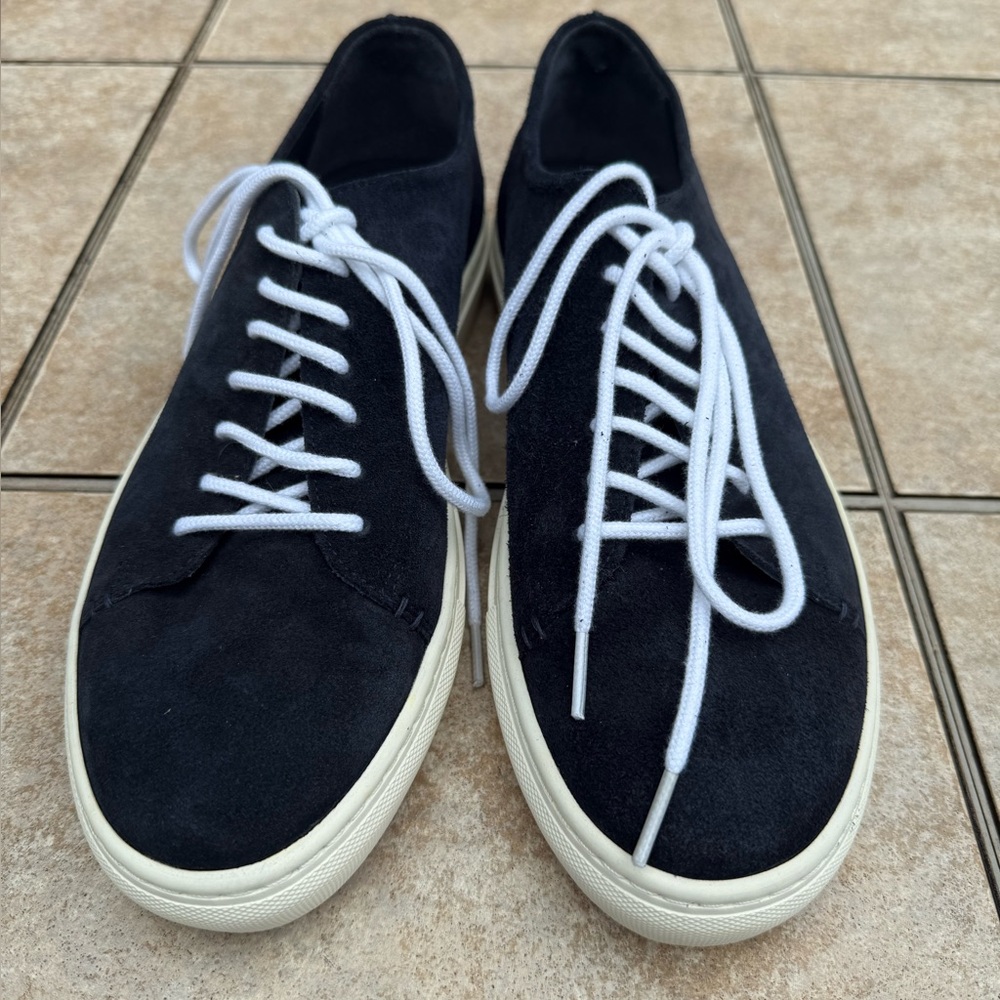 Sid Mashburn Men's Blue Suede Sneakers